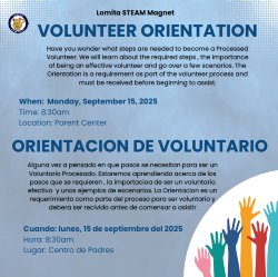 Volunteer Orientation 9-15-25